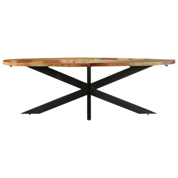 vidaXL Dining Table Varied colors from reclaimed wood Solid reclaimed wood