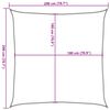 vidaXL Sunshade Sail 1.75 oz/ft&sup2; Blue 6.6x6.6' HDPE