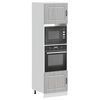 vidaXL Oven Cabinet Set of 2 Grey Sonoma Engineered wood Compact