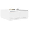 vidaXL Coffee Table White Engineered wood 39.4in x 39.4in x 15.7in