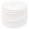 vidaXL Boat Rope Full White 0.55 " 164.0 ' Polypropylene