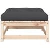 vidaXL Patio Footstool Anthracite Solid pine wood 10.9 in Modular