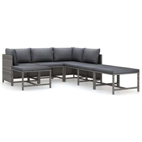 vidaXL Garden Lounge Set Grey, Anthracite