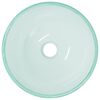 vidaXL Basin Tempered Glass 11.8x4.7" Frosted