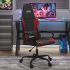 vidaXL Gaming Chair Black and Wine Red Faux Leather