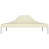 vidaXL Party Tent Roof 13.1x9.8' Cream 2.95 oz/ft²