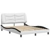 vidaXL Bed Frame White and Black