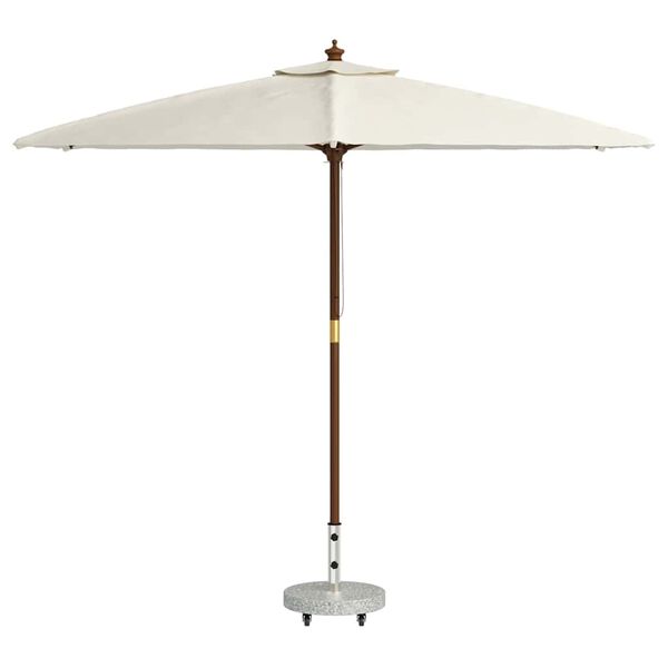 vidaXL Parasol Base Manual Grey 17.72 x 17.72 x 17.72 in
