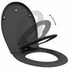 vidaXL Quick Release Toilet suitable for Seat Anthracite
