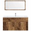 vidaXL Bathroom Furniture Set Old wood Engineered wood, glass Large
