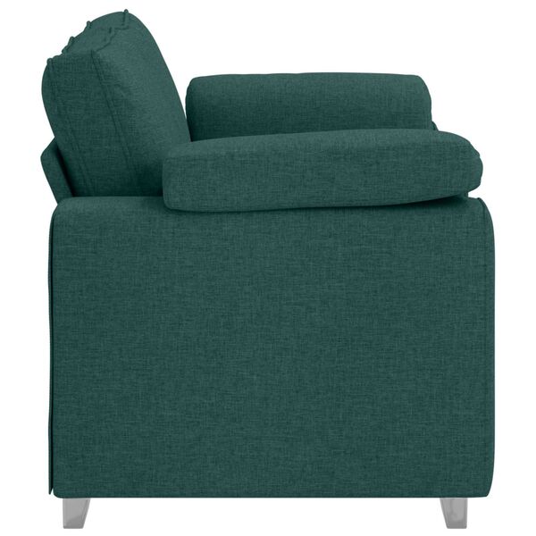 vidaXL Sofa Dark Green 62.99 x 30.31 x 32.28 in Fabric
