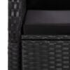 vidaXL Garden Dining Set Black