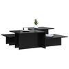vidaXL Coffee Table Set of 2 High gloss black Engineered wood