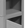 vidaXL Bathroom Furniture Set Gray Solid pinewood and engineered wood