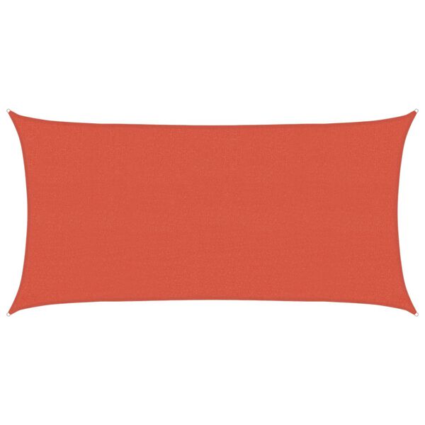 vidaXL Sunshade Sail 1.75 oz/ft&sup2; Terracotta 6.6x11.5' HDPE