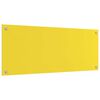 vidaXL Kitchen Backsplash Yellow 39.37 x 15.75 x 0.24 in
