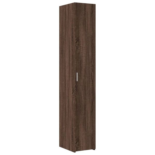 vidaXL Highboard Brown Oak 11.8"x16.7"x72.8" Engineered Wood