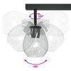 vidaXL Ceiling Spotlight Black 70 x 13 x 26 cm Glass and metal