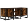vidaXL TV Cabinet Smoked Oak Engineered wood, Metal Medium TV Cabinet