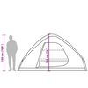 vidaXL Family Tent Dome 6-Person Camouflage Waterproof