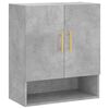 vidaXL Wall Cabinet Concrete Gray 23.6"x12.2"x27.6" Engineered Wood