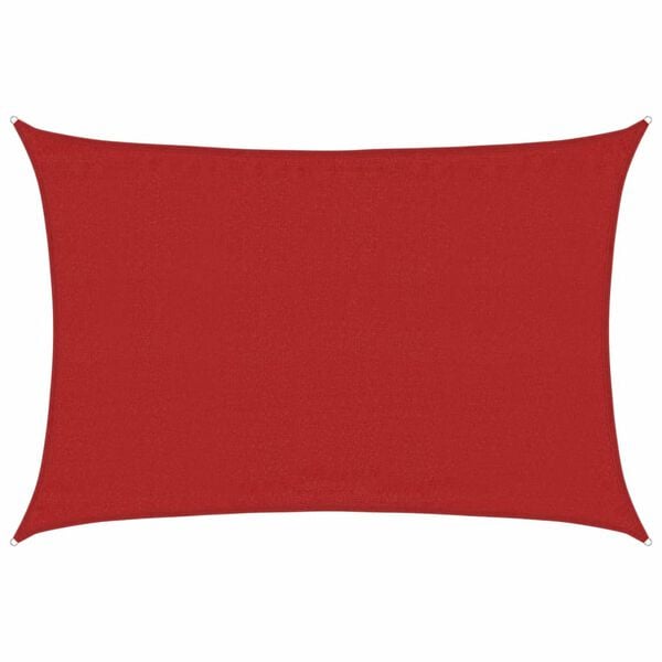 vidaXL Sunshade Sail 1.75 oz/ft² Red 11.5x16.4' HDPE