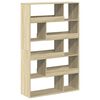 vidaXL Bookcase Sonoma Oak Engineered Wood 39.4 x 13.0 x 61.6 in