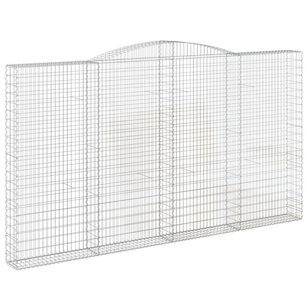 vidaXL Gabion Basket Set of 6 Silver Galvanized iron Extra Large