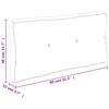 vidaXL Pallet Cushion Gray Polyester 31.5 x 15.7 in