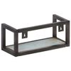 vidaXL Wall Shelf Set of 2 Mixed color with Black