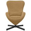 vidaXL Egg Chair Brown 24.80 x 28.74 x 35.43 in Velvet