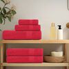 vidaXL Hand Towel Set of 2 Red 100% Cotton 19.7x39.4 in, Medium