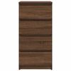 vidaXL Sideboard Brown Oak Engineered Wood Compact Sideboard