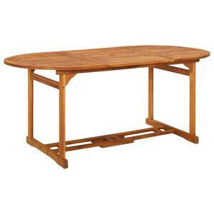 vidaXL Dining Table Various wood shades Solid Acacia Wood