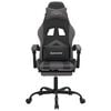 vidaXL Gaming Chair Black and Grey Faux leather, metal, plywood, foam