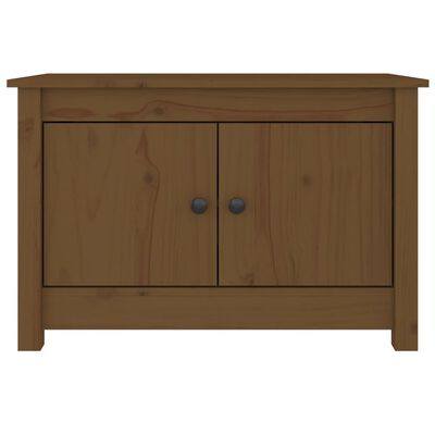vidaXL Shoe Cabinet Honey Brown 27.6"x15"x17.9" Solid Wood Pine