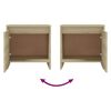 vidaXL Bedside Cabinet Sonoma oak Engineered wood