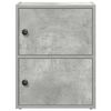 vidaXL Bookcase Concrete Grey Engineered Wood Small Bookcase