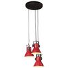 vidaXL Hanging Lamp Distressed Red Iron Medium Industrial Hanging Lamp