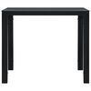 vidaXL Coffee Table Black HDPE, Steel Medium Durable Coffee Table