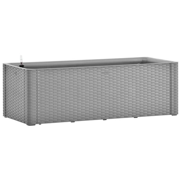 vidaXL Raised Bed Stone grey Polypropylene (PP) Large