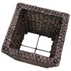 vidaXL Raised Bed Set of 3 Brown Water hyacinth, Steel