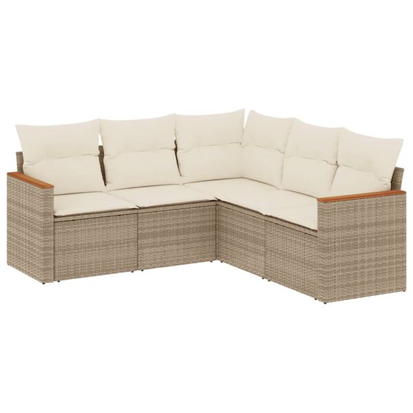 vidaXL Garden Sofa Set Beige