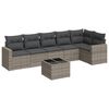vidaXL Garden Sofa Set Grey, Dark Grey