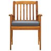 vidaXL Garden Dining Set Light brown Solid acacia wood Large