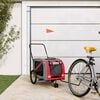 vidaXL Pet Bike Trailer Red Oxford Fabric Small Durable
