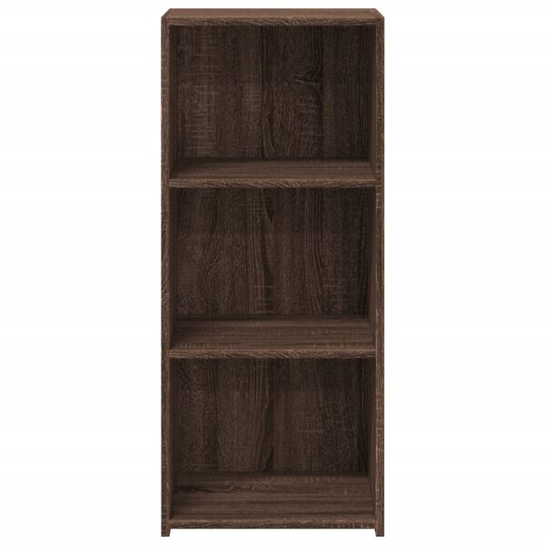 vidaXL Sideboard Brown Oak Engineered Wood 15.7x16.1x36.6 in Sideboard