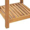 vidaXL Storage Rack Natural Wood Teak Wood Tall Storage Rack Square