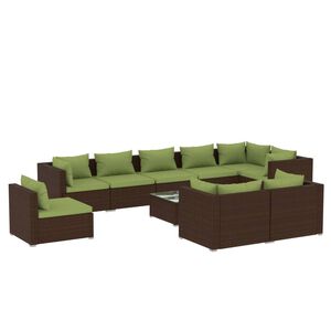 vidaXL Garden Lounge Set Brown