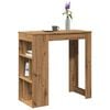 vidaXL Bar Table Artisan Oak Engineered Wood Large Bar Table